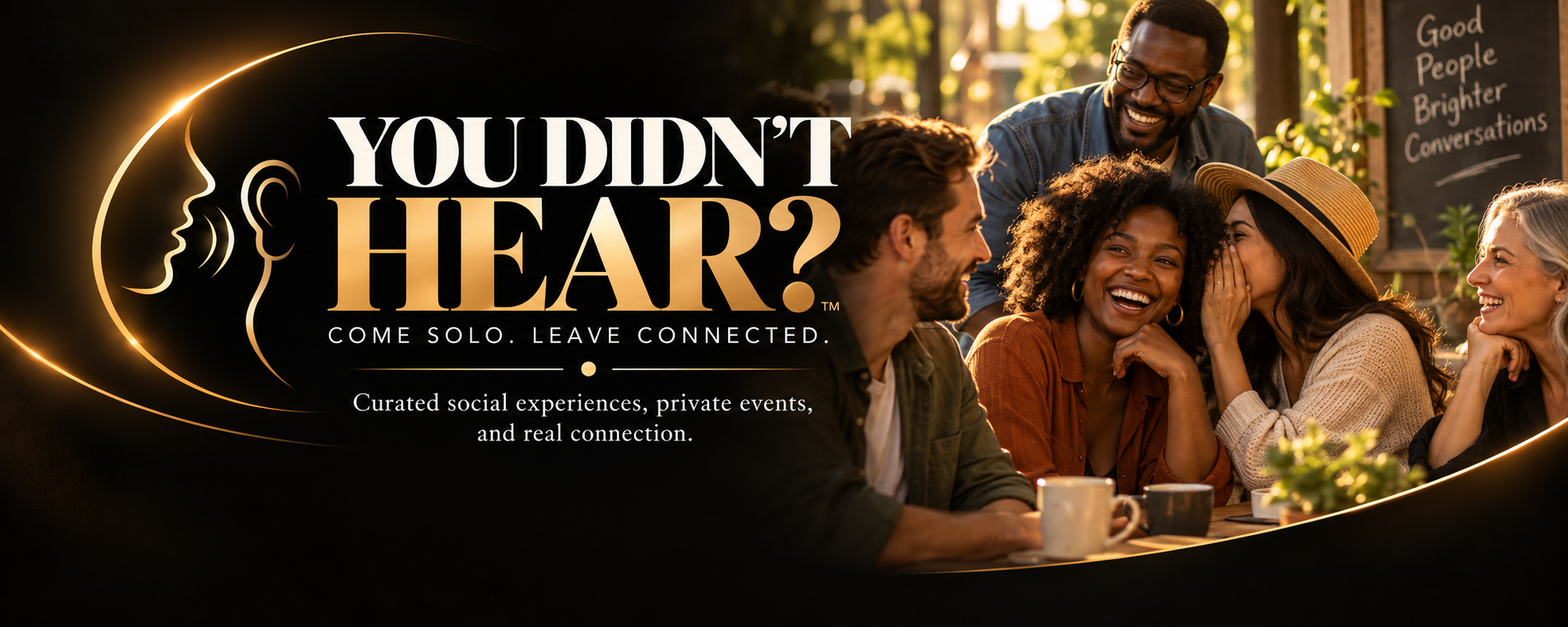 Adults enjoying a relaxed social experience together